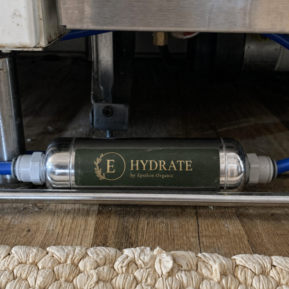 A HYDRATE unit installed in place under a cabinet